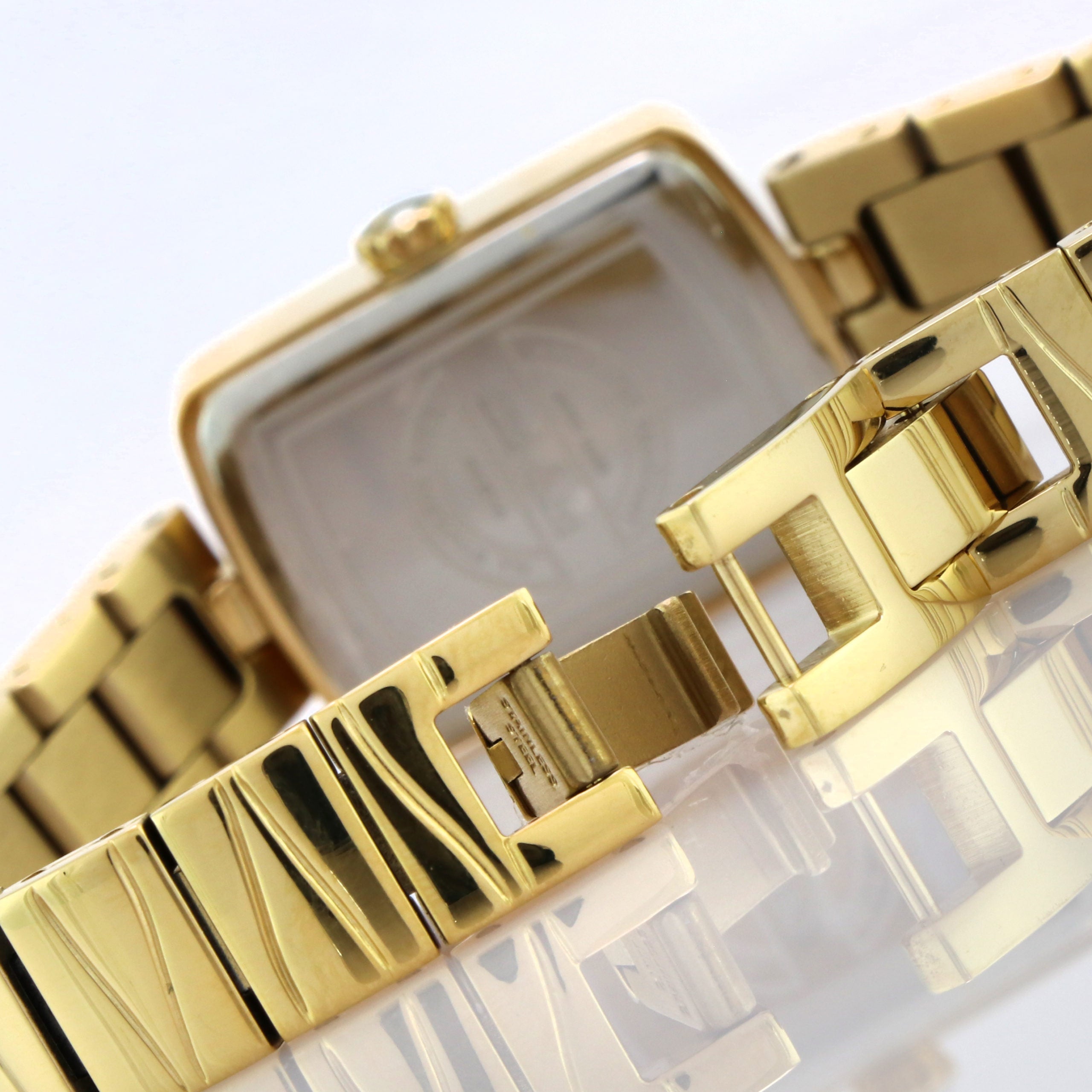 ساعة جيوفاني النسائية السويسرية بحركة كوارتز ولون مينا أبيض - GEO-0006