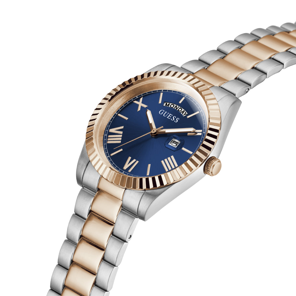 ساعة جيس الرجالية بحركة كوارتز ولون مينا أزرق - GWC-0265