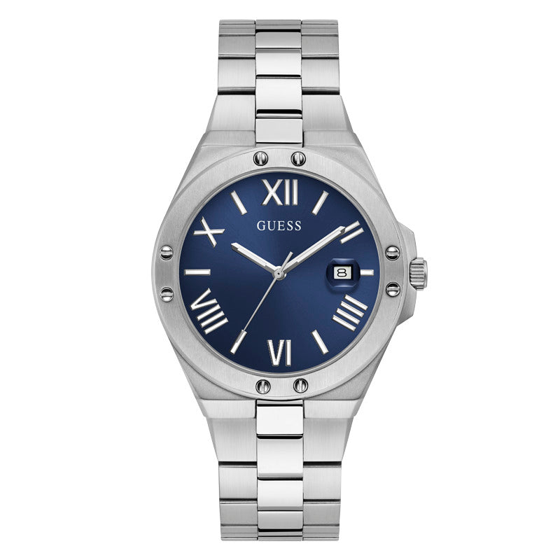 ساعة جيس الرجالية بحركة كوارتز ولون مينا أزرق - GWC-0122