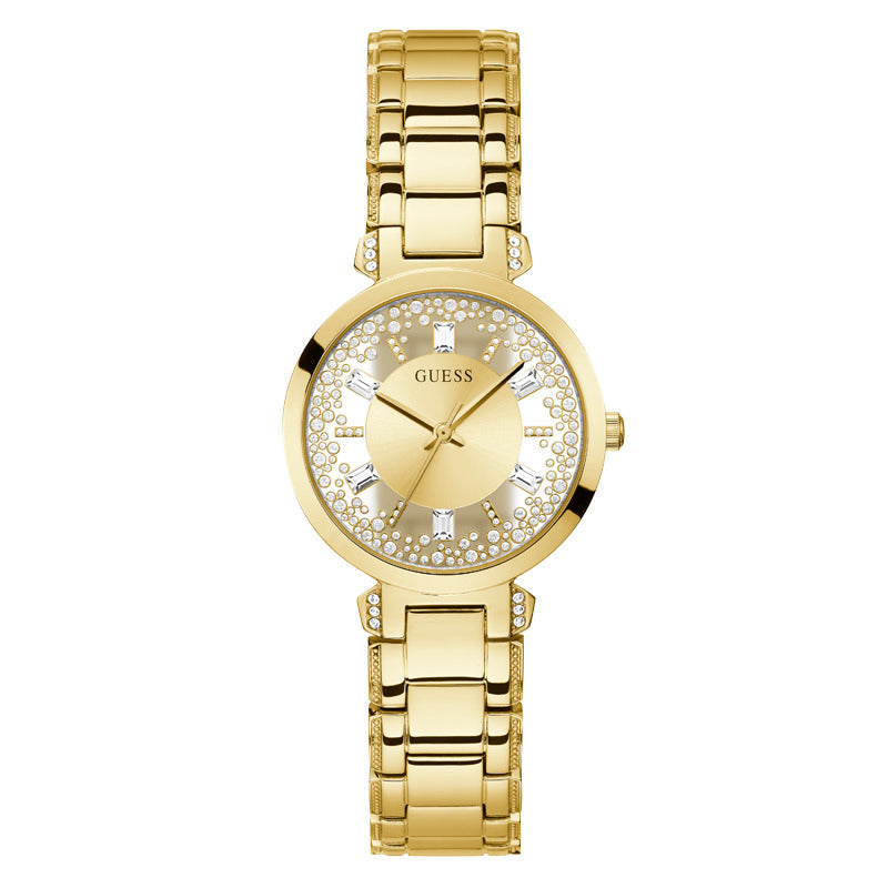 Guess Women's Quartz Watch Gold Dial - GWC-0150