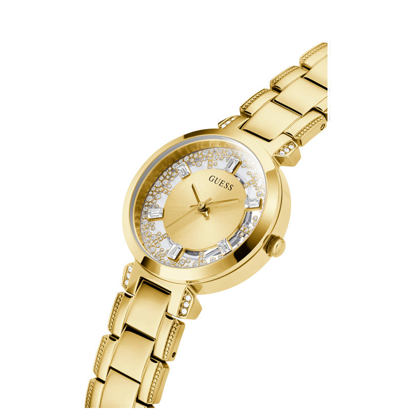 Guess Women's Quartz Watch Gold Dial - GWC-0150
