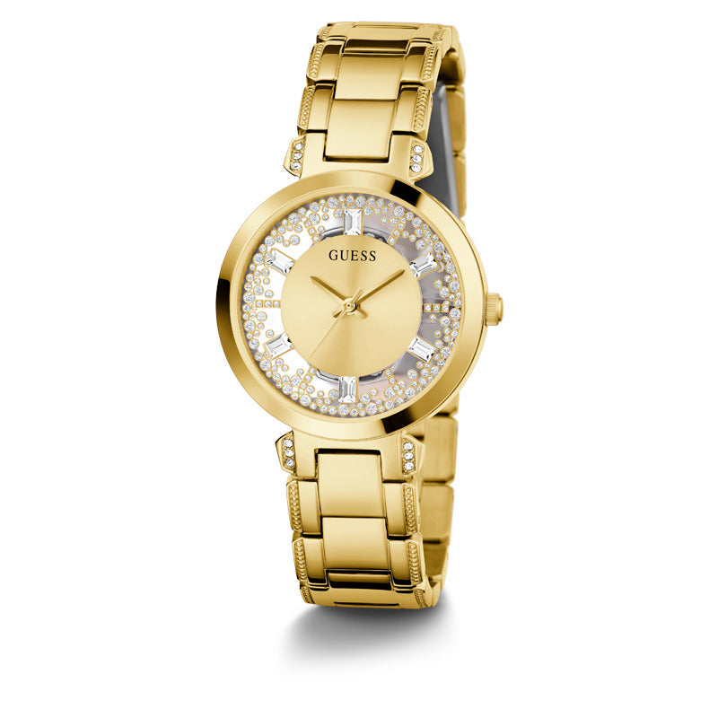 Guess Women's Quartz Watch Gold Dial - GWC-0150