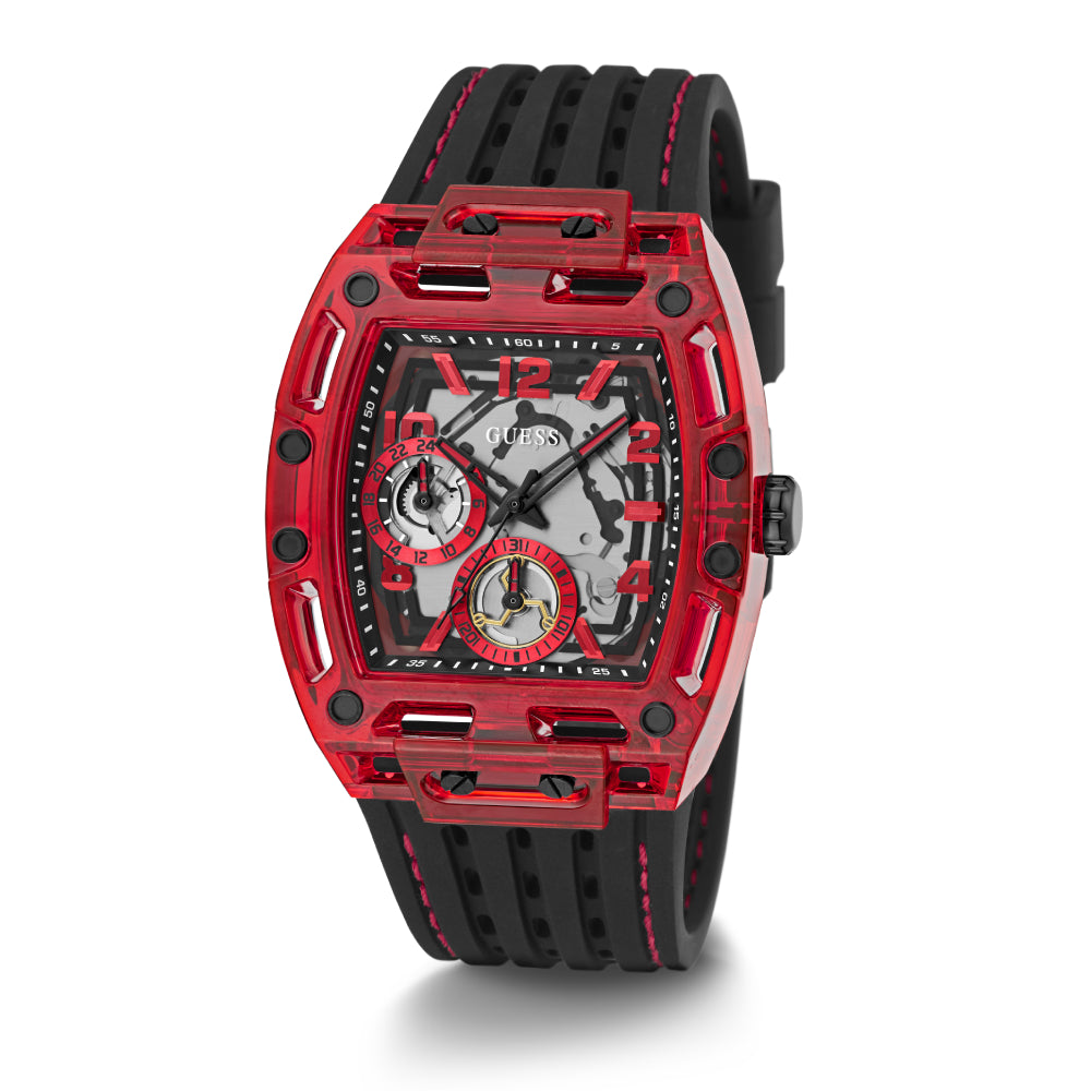 ساعة جيس الرجالية بحركة كوارتز ولون مينا أسود - GWC-0267