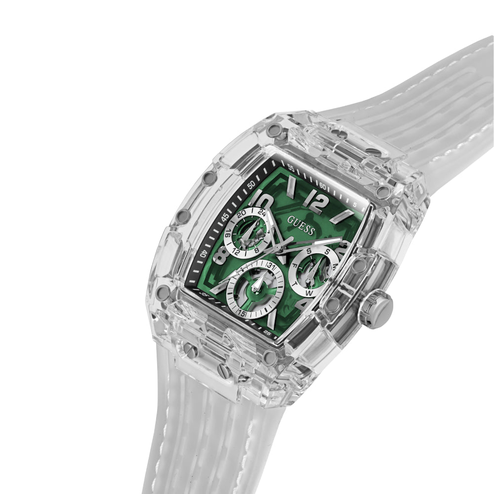 Guess Men's Quartz Watch with Green Dial - GWC-0270