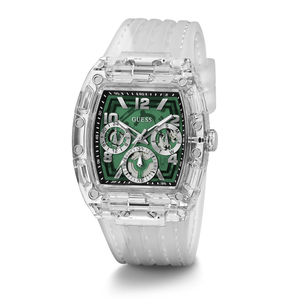 Guess Men's Quartz Watch with Green Dial - GWC-0270