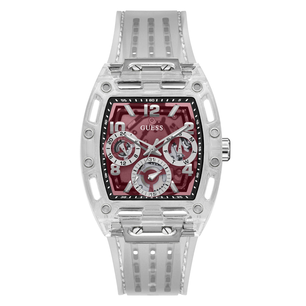 Men's watch, quartz movement, red dial - GWC-0271