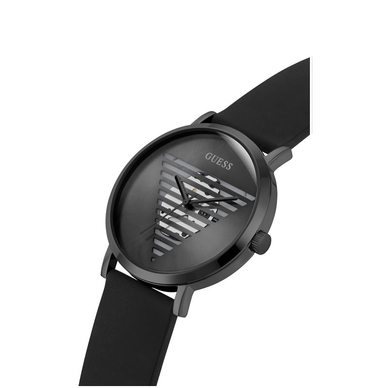 Guess Men's Quartz Black Dial Watch - GWC-0163
