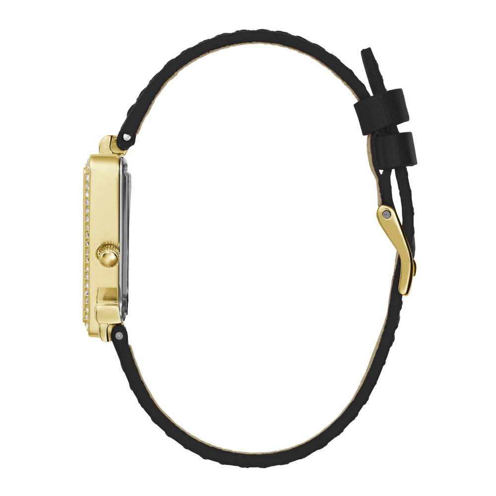 ساعة جيس النسائية بحركة كوارتز ولون مينا أسود - GWC-0221