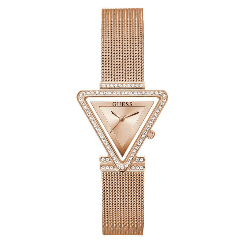 Guess Women's Quartz Watch with Rose Gold Dial - GWC-0166