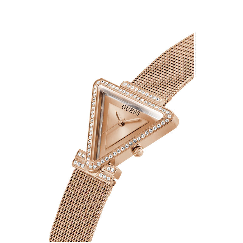 Guess Women's Quartz Watch with Rose Gold Dial - GWC-0166