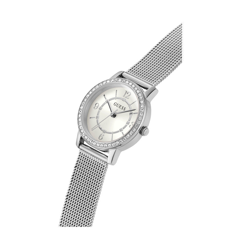 Guess Women's Quartz White Dial Watch - GWC-0169