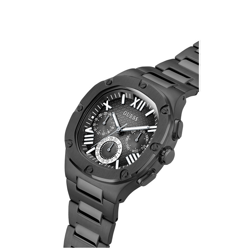 Guess Men's Quartz Black Dial Watch - GWC-0187