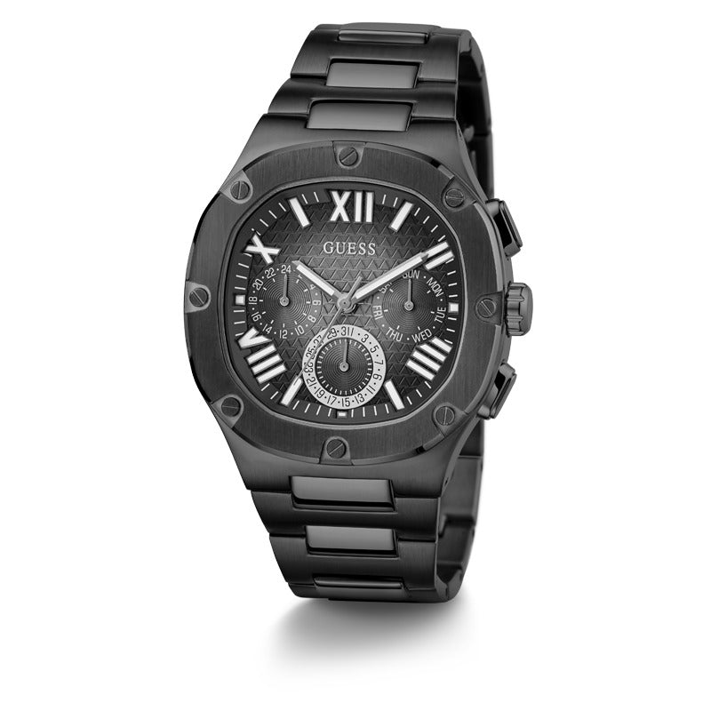 Guess Men's Quartz Black Dial Watch - GWC-0187