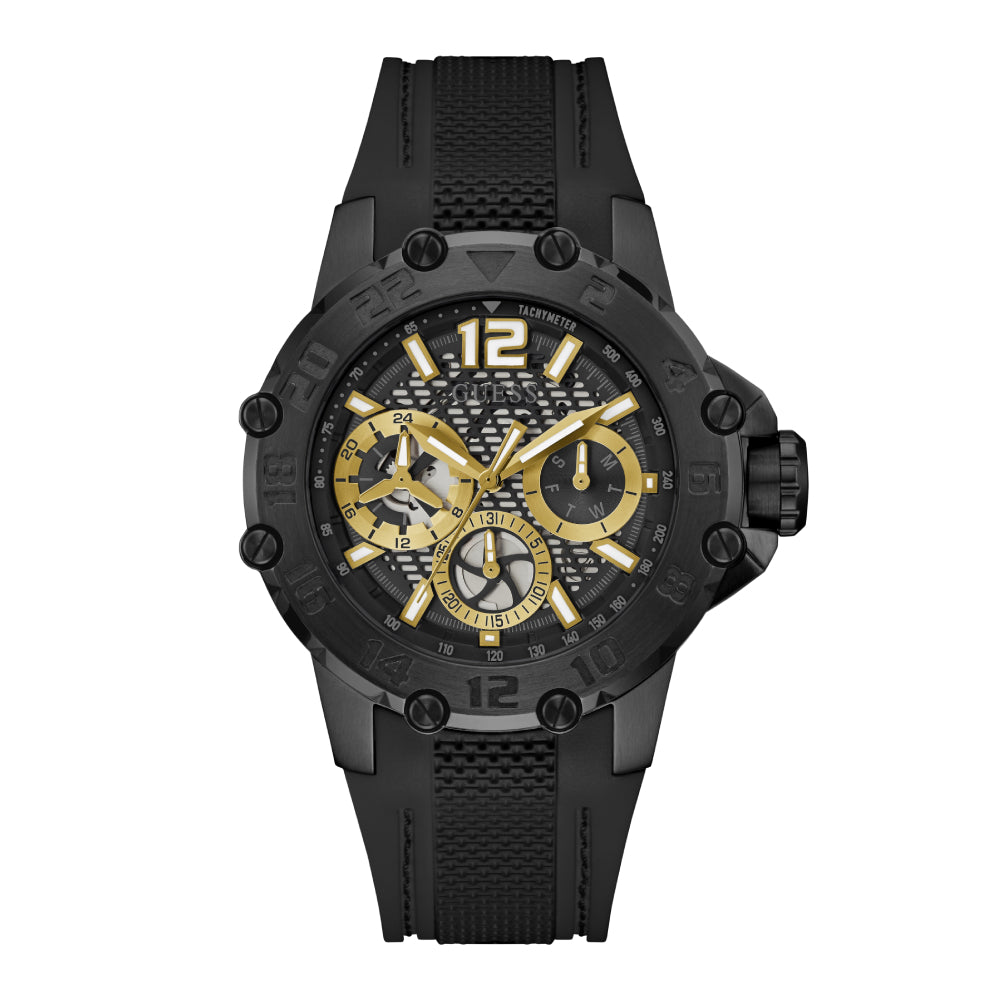 Guess Men's Quartz Watch with Black Dial - GWC-0246