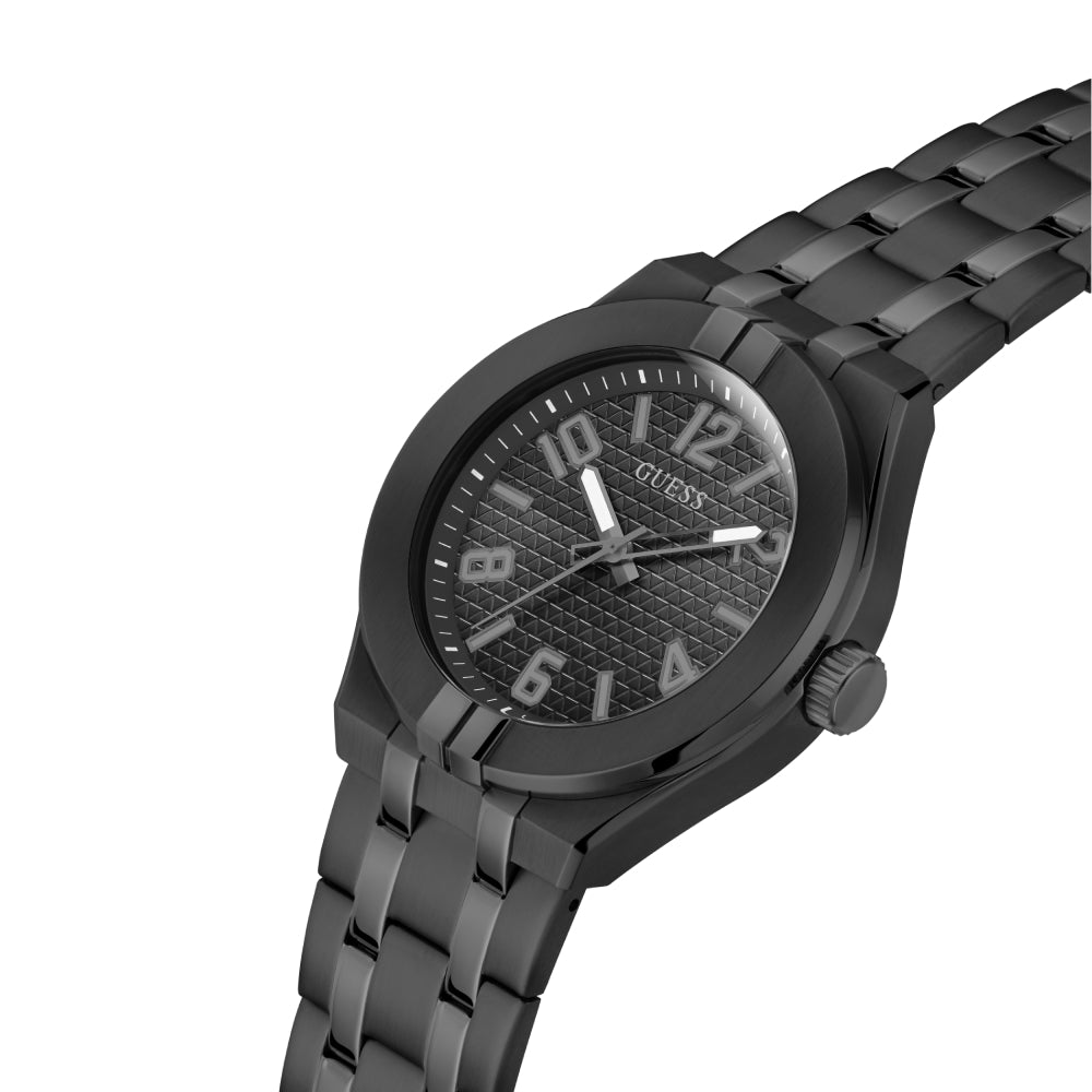 ساعة جيس الرجالية بحركة كوارتز ولون مينا أسود - GWC-0273