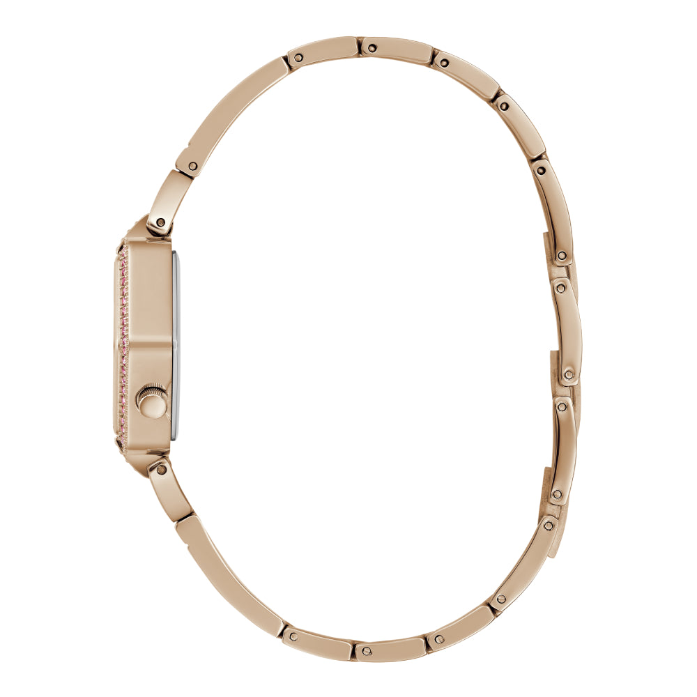 Guess Women's Quartz Watch with Rose Gold Dial - GWC-0288