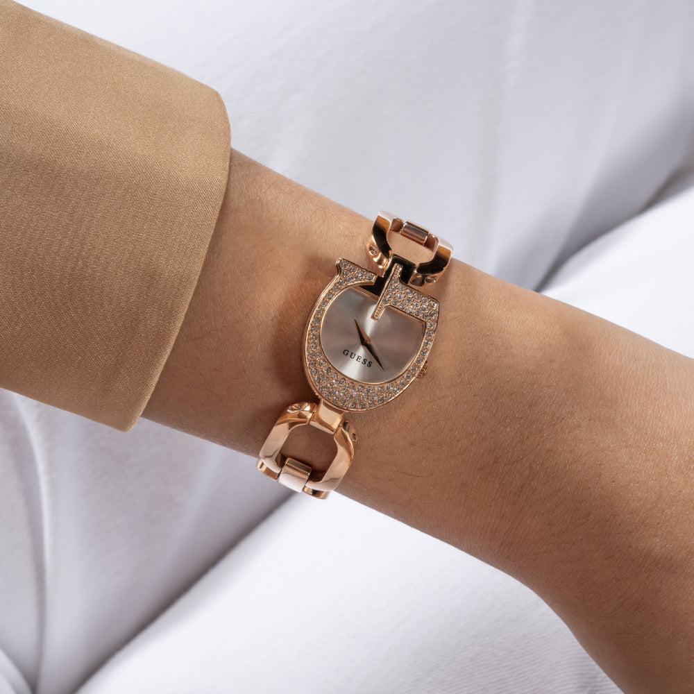 Guess Women's Quartz Watch with Silver Dial - GWC-0291