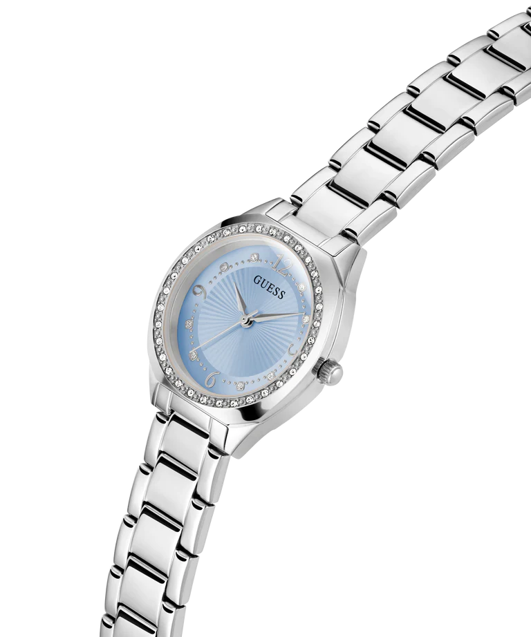 Women's Guess Watch with Quartz Movement and Ice Blue Dial - GWC-0370