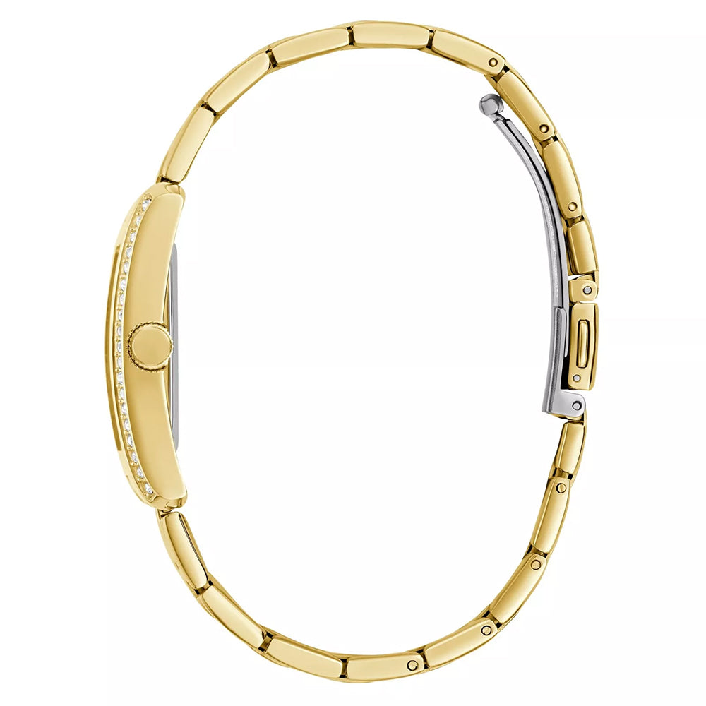 GGuess Women's Quartz Watch with Champagne Dial - GWC-0348