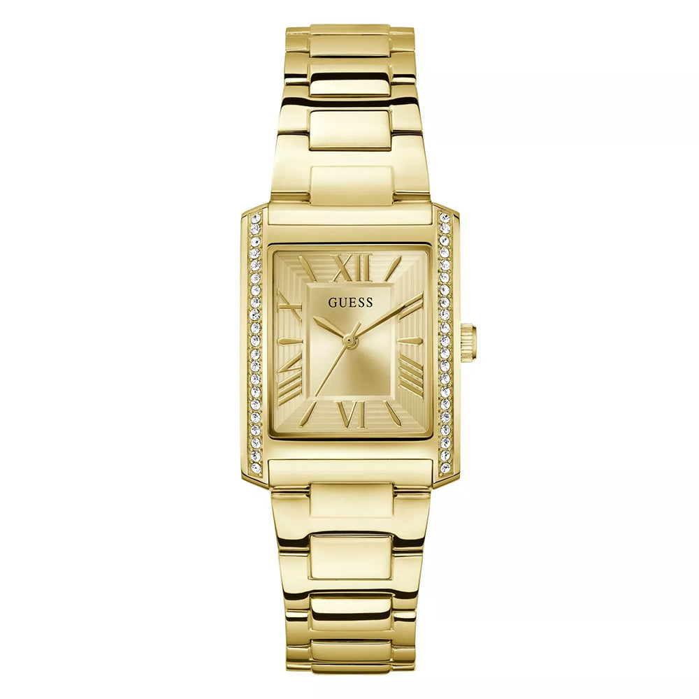 ساعة جيس النسائية بحركة كوارتز ولون مينا شامبانيا - GWC-0348