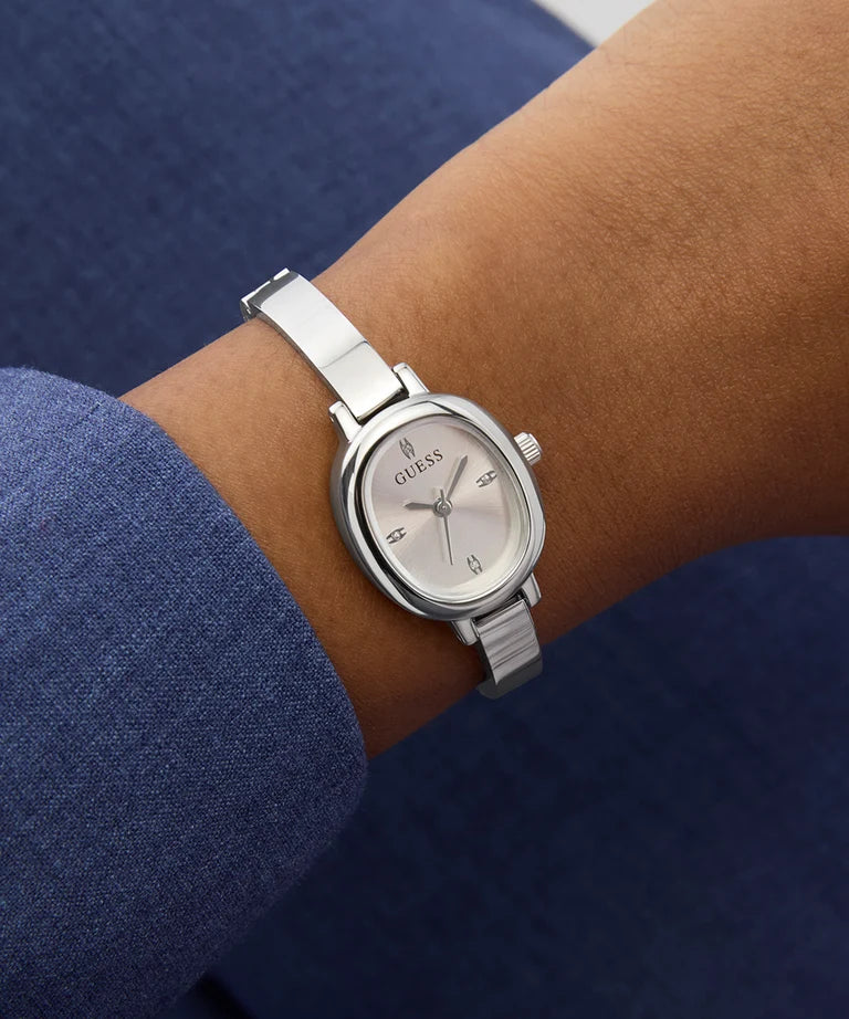 Guess Women's Quartz Watch with Silver Dial - GWC-0377