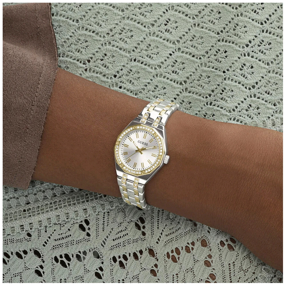 Guess Women's Quartz Watch with Silver Dial - GWC-0383
