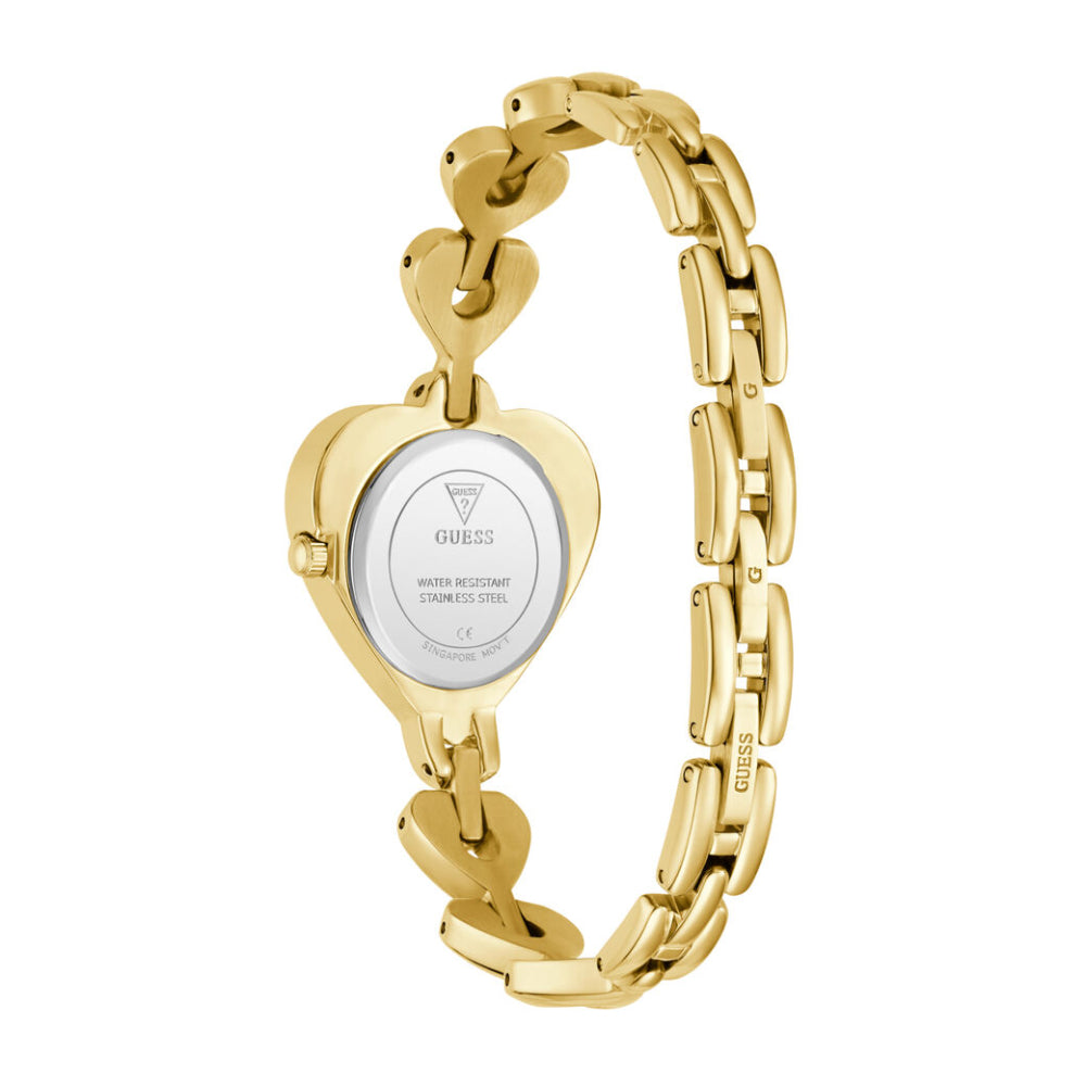 Guess Women's Quartz Watch with Gold Dial - GWC-0392
