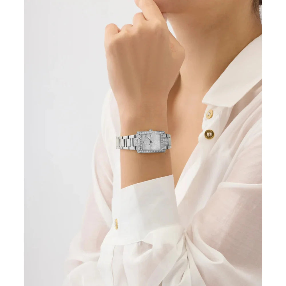 Guess Women's Quartz Silver Dial Watch - GWC-0394