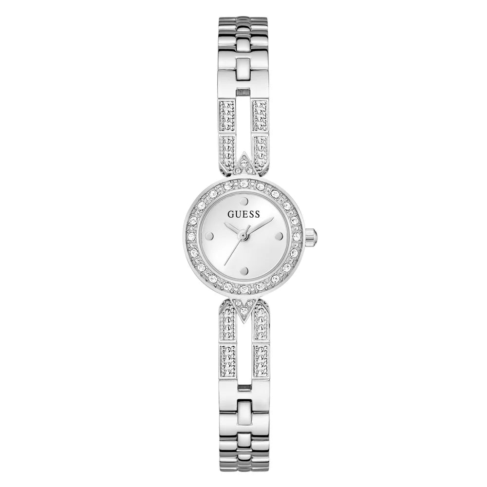 Guess Women's Quartz Watch with Silver Dial - GWC-0398