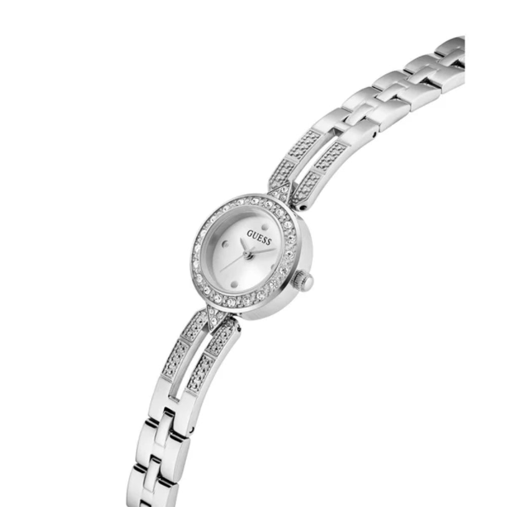 Guess Women's Quartz Watch with Silver Dial - GWC-0398