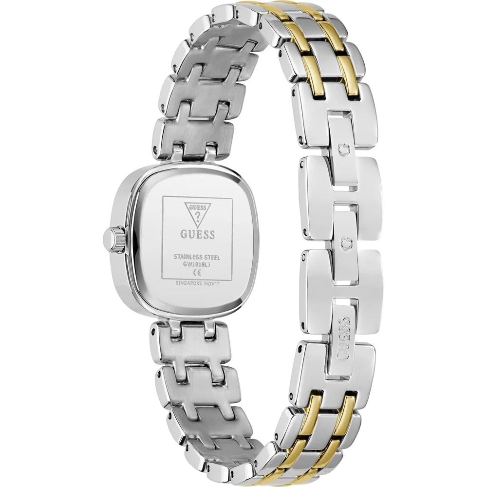 Women's Guess watch with quartz movement and silver dial - GWC-0405