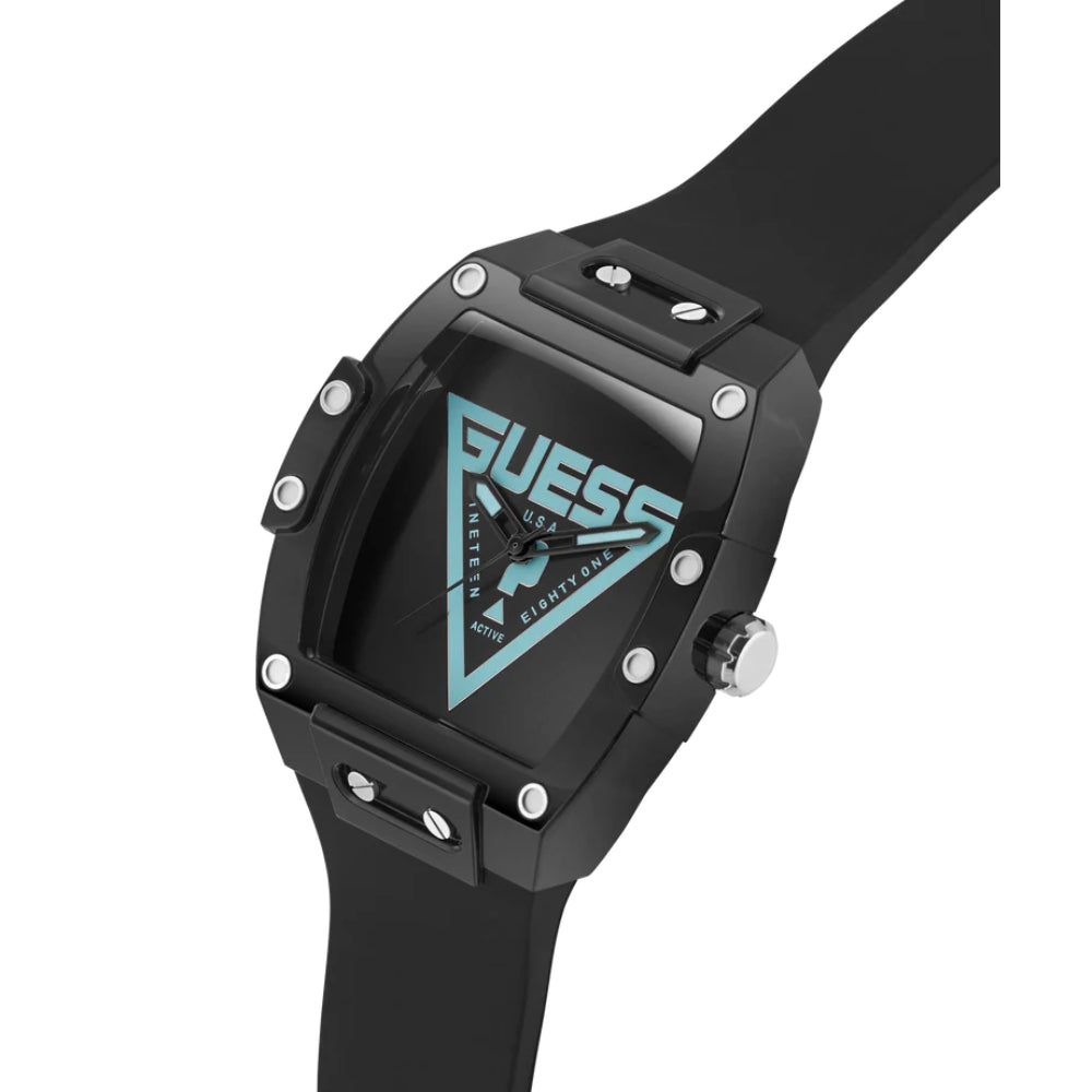 ساعة جيس الرجالية بحركة كوارتز ولون مينا أسود - GWC-0424