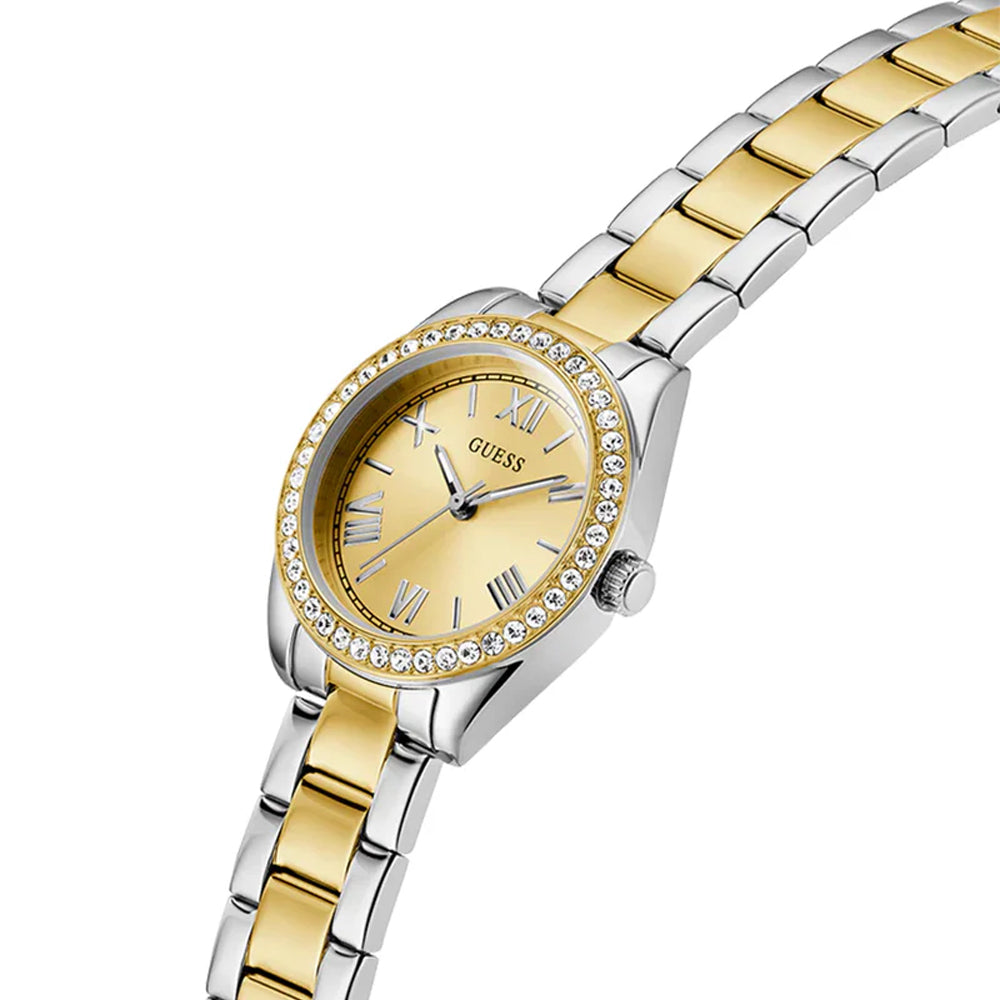 Guess Women's Quartz Watch with Champagne Dial - GWC-0336