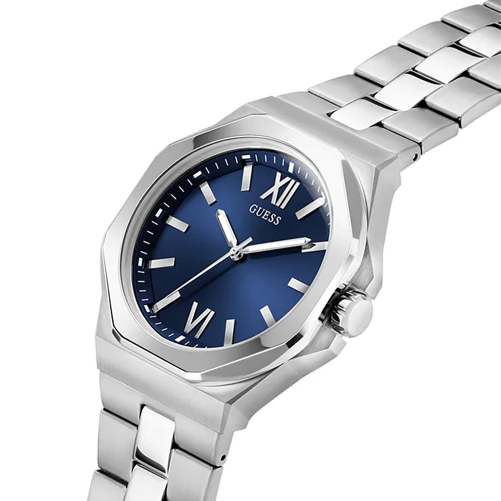 ساعة جيس الرجالية بحركة كوارتز ولون مينا أزرق - GWC-0338