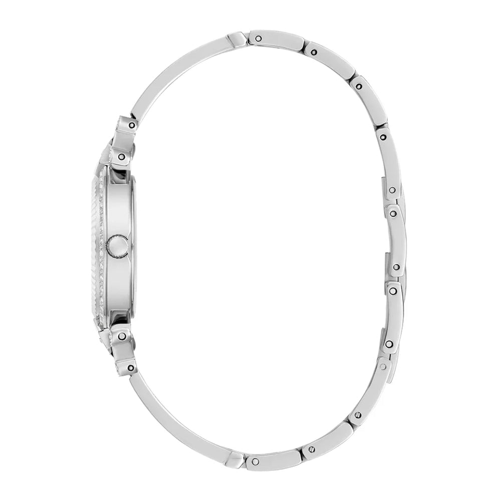 ساعة جيس النسائية بحركة كوارتز ولون مينا فضي - GWC-0340