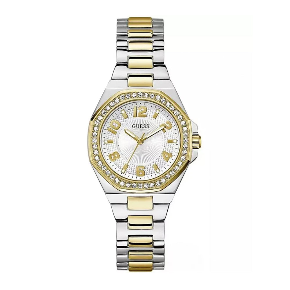 ساعة جيس النسائية بحركة كوارتز ولون مينا أبيض - GWC-0352