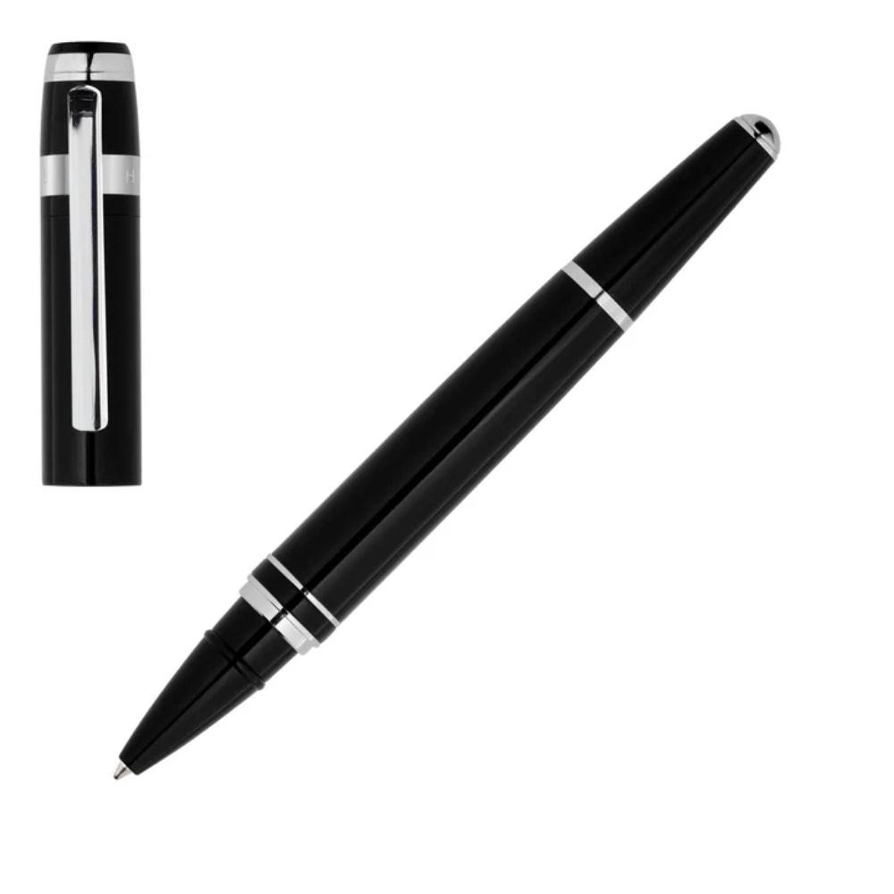 قلم هوغو بوس فيوجن كلاسيك رولربول أسود، رمادي باستيل HBPEN-0106