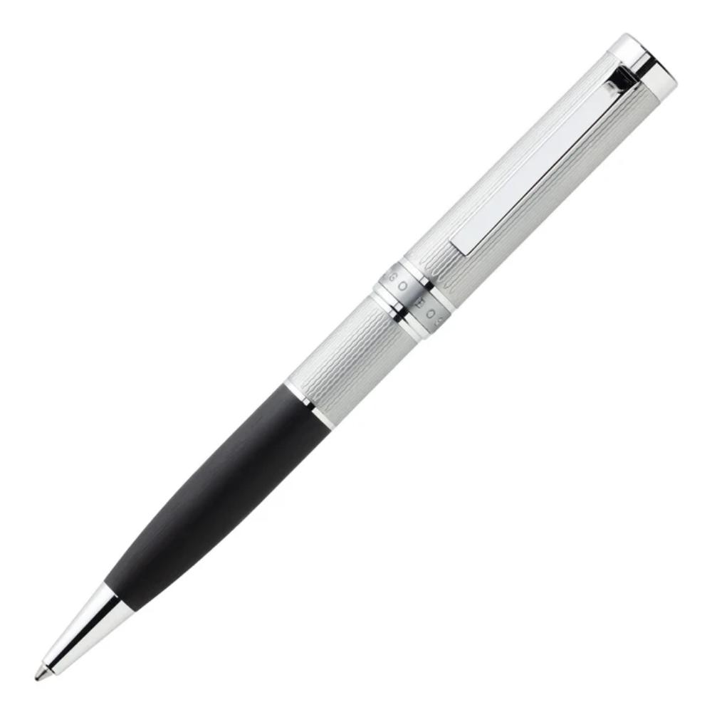 قلم هوغو بوس دوال بال بوينت كروم/أسود، رمادي باستيل، أسود HBPEN-0108