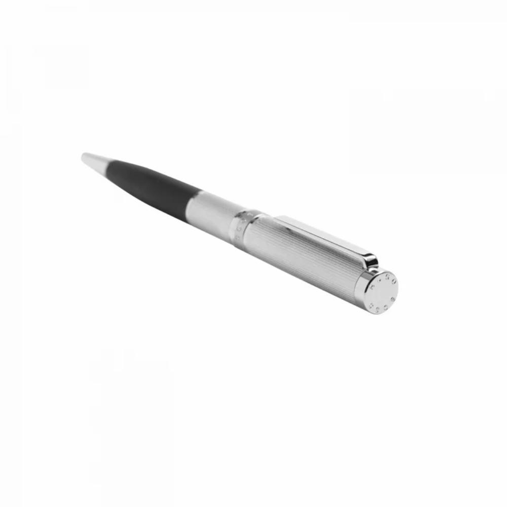 قلم هوغو بوس دوال بال بوينت كروم/أسود، رمادي باستيل، أسود HBPEN-0108