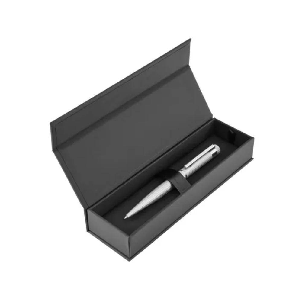 قلم حبر جاف رمادي من هوغو بوس، طراز لوب باوهاوس – HBPEN-0096