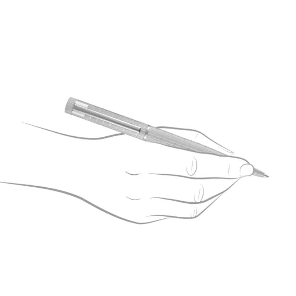 قلم حبر جاف رمادي من هوغو بوس، طراز لوب باوهاوس – HBPEN-0096