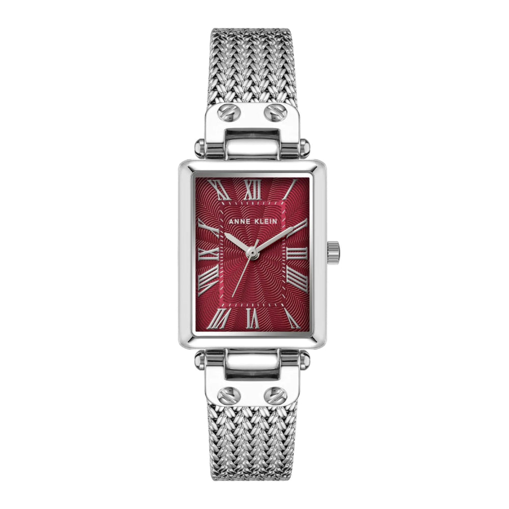 Women s watch quartz movement burgundy dial AK 0267