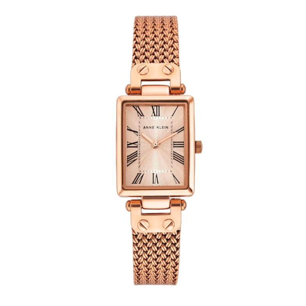 Women's watch, quartz movement, rose gold dial color AK-0266