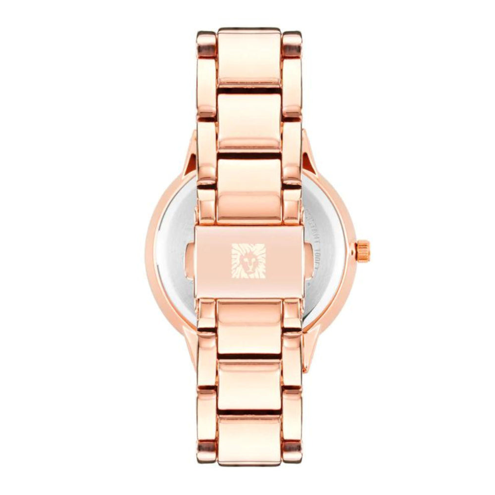 ساعة آن كلاين النسائية بحركة كوارتز ولون مينا أخضر - AK-0263