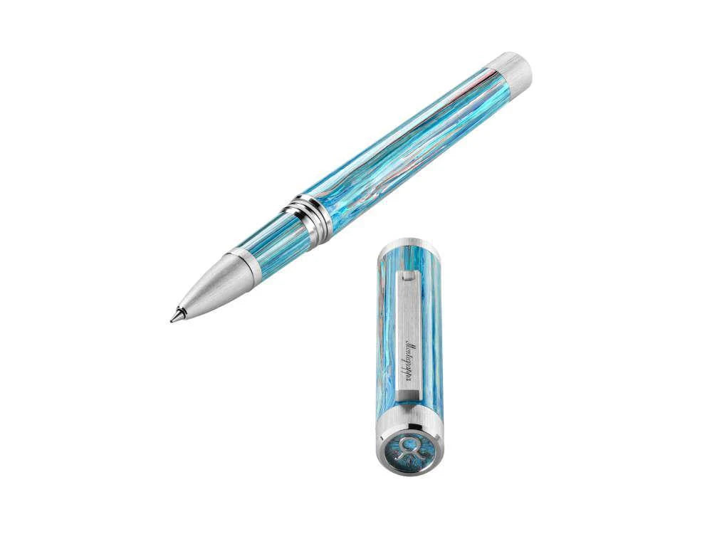 Montegrappa Zero Zodiac Taurus Rollerball Pen Palladium - MGPN-0061