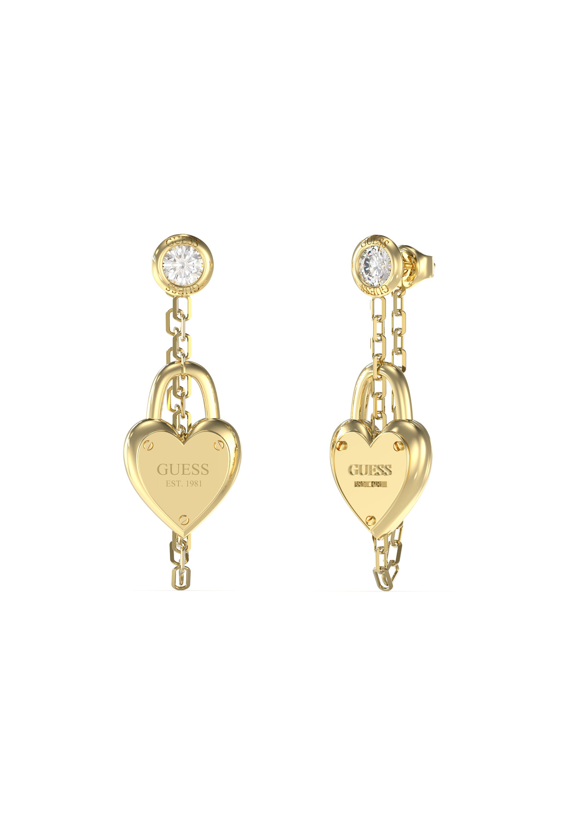 Guess Women's Gold Hoop Earrings - GWCER-0105(G)