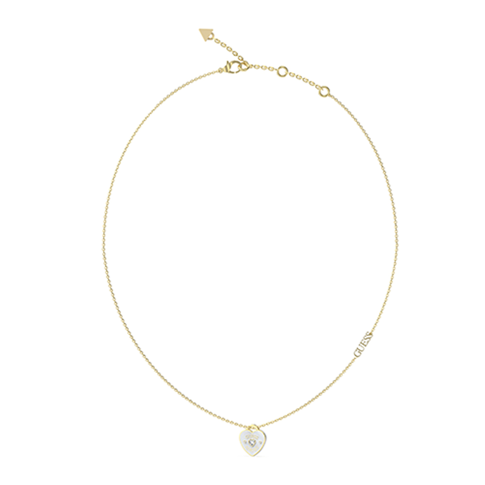 Guess Women's Gold/White Necklace - GWCNL-0091(G)