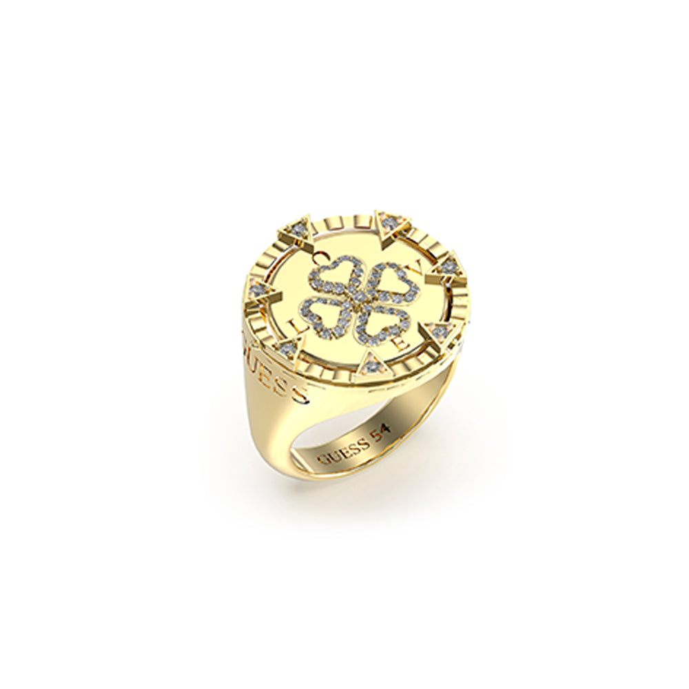 Guess Women's Gold Ring - JUBR04048JWYG54