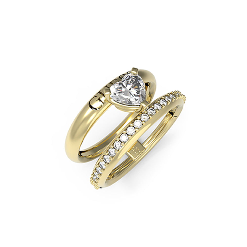 Guess Women's Gold Ring - JUBR04661JWYG54