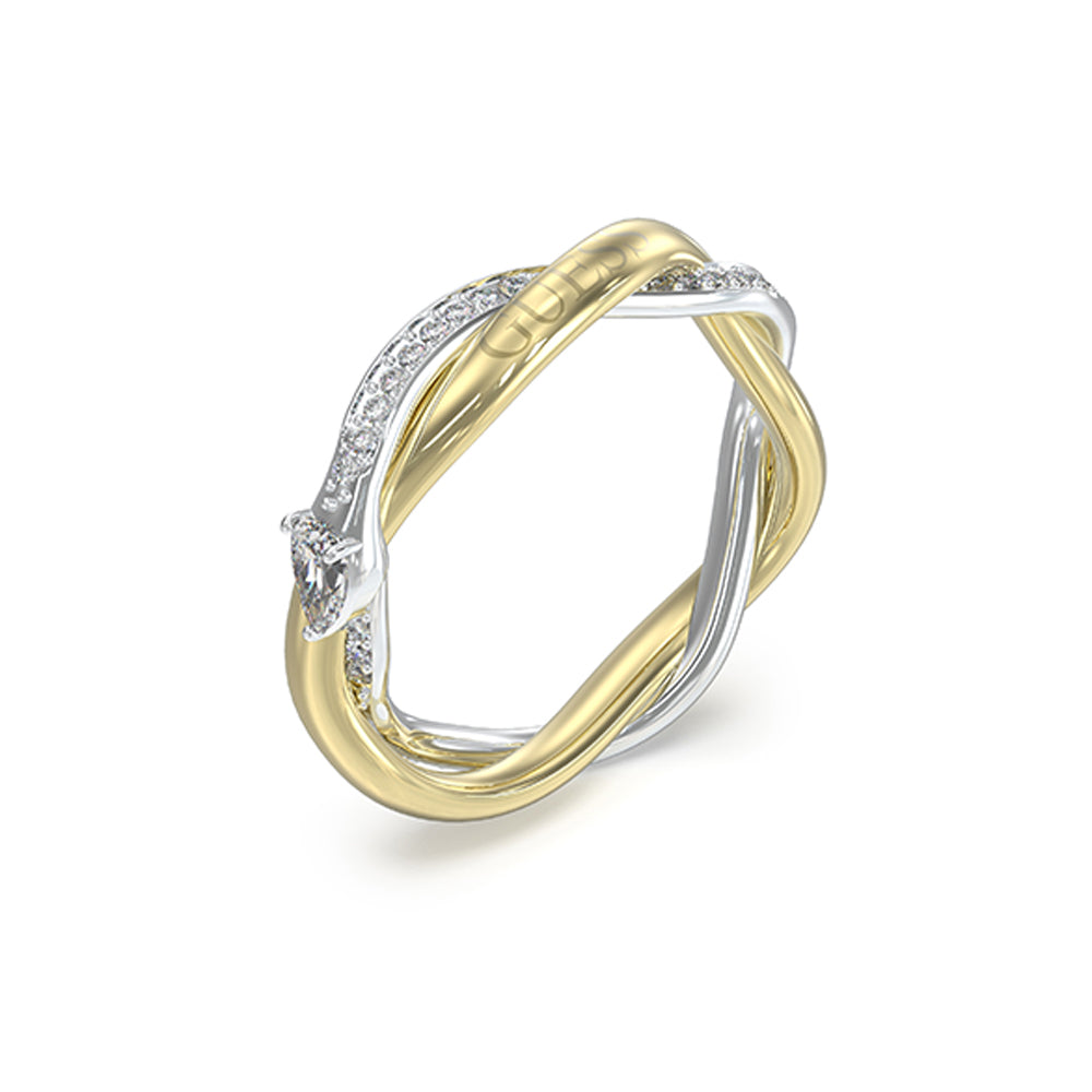 خاتم باللون الذهبي/الروديوم للنساء من جيس - JUBR05068JWYGRH54